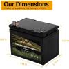 imageWEIZE Lawn Garden AGM Battery 12V 200CCA BCI Group U1 SLA Starting Battery for Lawn Tractors and Mowers Compatible with John Deere Toro Cub Cadet and CraftsmanU1200 CCA
