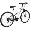 imageWEIZE Mountain Bike 26275 inch Outdoor Cycling Bike18SpeedHighCarbon SteelDual Full Suspension Adjustable Ergonomic Seat for Men Women Adult MTB Bicycle with Suspension ForkSleek ColorsWhite