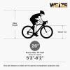 imageWEIZE Mountain Bike 26275 inch Outdoor Cycling Bike18SpeedHighCarbon SteelDual Full Suspension Adjustable Ergonomic Seat for Men Women Adult MTB Bicycle with Suspension ForkSleek ColorsMatte Black
