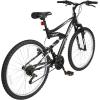 imageWEIZE Mountain Bike 26275 inch Outdoor Cycling Bike18SpeedHighCarbon SteelDual Full Suspension Adjustable Ergonomic Seat for Men Women Adult MTB Bicycle with Suspension ForkSleek ColorsMatte Black