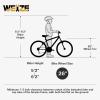 imageWEIZE Mountain Bike 26275 inch Outdoor Cycling Bike18SpeedHighCarbon SteelDual Full Suspension Adjustable Ergonomic Seat for Men Women Adult MTB Bicycle with Suspension ForkSleek ColorsWhite