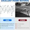 imageWEIZE Pop up Canopy Tent 10x10ft 1Button Push Setup Instant Portable Shelter Adjustable Height Portable Roller Bag 4 Weight Bags Guy Ropes ampamp Stakes Included BlueBlue