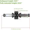 imageWEIZE RV Trailer Camper Stabilizer Leveling Scissor Jacks with Handle 24quot 9000lbs Set of 46500lbs4P