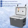 imageWEIZE UltraLight Hard Cooler 55Quart Insulated Ice Chest with Bottle Opener Keeps Cold up to 7 Days for Camping Fishing Beach 30 Lighter Than Standard Coolers