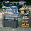 imageWEIZE UltraLight Hard Cooler 55Quart Insulated Ice Chest with Bottle Opener Keeps Cold up to 7 Days for Camping Fishing Beach 30 Lighter Than Standard Coolers