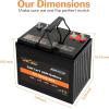 imageWeize 8V Golf Cart Battery 182AH BCI Group GC8 High Capacity ampamp Maintenance Free Deep Cycle AGM Scrubber Battery6 Pack