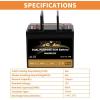 imageWeize BCI Group 31M Dual Purpose AGM Battery 240RC 825CCA 12V 110AH Starter ampamp Deep Cycle Sealed Marine ampamp RV BatteryGroup 24M Battery