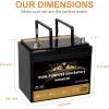 imageWeize BCI Group 31M Dual Purpose AGM Battery 240RC 825CCA 12V 110AH Starter ampamp Deep Cycle Sealed Marine ampamp RV BatteryGroup 24M Battery