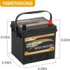 imageWeize Platinum AGM Battery BCI Group 24F Automotive Battery 120RC 710CCA 36 Months Warranty Dimensions 1075quot L x 681quot W x 898quot HGroup Size 35