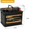 imageWeize Platinum AGM Battery BCI Group 24F Automotive Battery 120RC 710CCA 36 Months Warranty Dimensions 1075quot L x 681quot W x 898quot HGroup Size 47