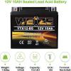 imageWeize YTZ7SBS Sealed Maintenance Free AGM Battery Replacement YTZ7S Compatible with Honda TRX450ER TRX450R ATV Motorcycle BattieresYTX12