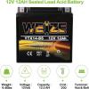 imageWeize YTZ7SBS Sealed Maintenance Free AGM Battery Replacement YTZ7S Compatible with Honda TRX450ER TRX450R ATV Motorcycle BattieresYTX14