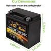 imageWeize YTZ7SBS Sealed Maintenance Free AGM Battery Replacement YTZ7S Compatible with Honda TRX450ER TRX450R ATV Motorcycle BattieresYTX14