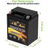 imageWeize YTZ7SBS Sealed Maintenance Free AGM Battery Replacement YTZ7S Compatible with Honda TRX450ER TRX450R ATV Motorcycle BattieresYTX14AH
