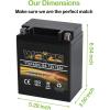 imageWeize YTZ7SBS Sealed Maintenance Free AGM Battery Replacement YTZ7S Compatible with Honda TRX450ER TRX450R ATV Motorcycle BattieresYTX14AHL