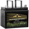 imageWEIZE Lawn Garden AGM Battery 12V 200CCA BCI Group U1 SLA Starting Battery for Lawn Tractors and Mowers Compatible with John Deere Toro Cub Cadet and CraftsmanU1200 CCA