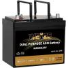 imageWeize BCI Group 31M Dual Purpose AGM Battery 240RC 825CCA 12V 110AH Starter ampamp Deep Cycle Sealed Marine ampamp RV BatteryGroup 24M Battery