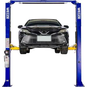 imageWEIZE 10000lbs 2 Post Car Lift with Double Point Release2 Post Overhead Auto Truck Tractor Lift for Repair Store