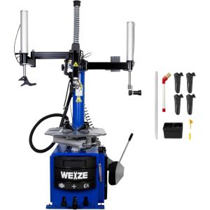 imageWEIZE 2HP Motor Tire Changer Wheel Changers Single Machine Rim Clamp 110V for ShopAuxiliary Arm Tire Changer