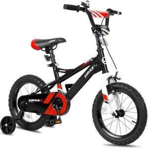imageWEIZE Kids Bike 14 16 20Inch Children Bicycle for Boys Girls Ages 312 Years Old Rider Height 3562 Inch Coaster Brake Multiple Color OptionsBlack