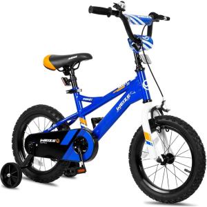 imageWEIZE Kids Bike 14 16 20Inch Children Bicycle for Boys Girls Ages 312 Years Old Rider Height 3562 Inch Coaster Brake Multiple Color OptionsBlue