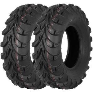 imageWeize ATV Tires Allterrain 25x812 Front ampamp 25x1012 Rear 6 PR UTV Tires Max Load 480LBS Set of 425812P315