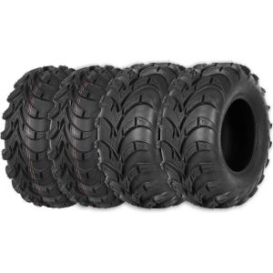 imageWeize ATV Tires Allterrain 25x812 Front ampamp 25x1012 Rear 6 PR UTV Tires Max Load 480LBS Set of 425x81225x1012P315