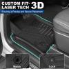 imageWeize Floor Mats Cargo Liner for Chevrolet Silverado 1500GMC Sierra 1500 20192024 2025 Chevy SilveradoGMC Sierra 2500HD3500HD Crew Cab 20202024 2025 Rear Row with Carpeted Underseat Storage