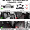 imageWeize Floor Mats Cargo Liner for Ford F150 SuperCrew Cab 20152024 202520222025 F150 Lightning Front ampamp 2nd Row All Weather TPE Truck Liners Not Fit Rear Seat with UnderSeat Fold Flat Storage