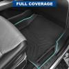 imageWeize Floor Mats Cargo Liner for Ford F150 SuperCrew Cab 20152024 202520222025 F150 Lightning Front ampamp 2nd Row All Weather TPE Truck Liners Not Fit Rear Seat with UnderSeat Fold Flat Storage