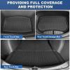 imageWeize Floor Mats Fit for Tesla Model 3 Highland 2025 2024 TPE All Weather Cargo Liner Floor Mats and Cargo Trunk Mats Accessories Front Rear Cargo Mat Full Set