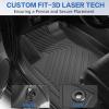 imageWeize Floor Mats and Cargo Liners for Honda CRV 2023 2024 2025 2026 Include CRV Hybrid Models All Weather Car Trunk Mat Upper Position 1st ampamp 2nd Row ampamp Trunk Liner Full Set