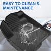 imageWeize Floor Mats and Cargo Liners for Honda CRV 2023 2024 2025 2026 Include CRV Hybrid Models All Weather Car Trunk Mat Upper Position 1st ampamp 2nd Row ampamp Trunk Liner Full Set