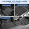 imageWeize Floor Mats and Cargo Liners for Honda CRV 2023 2024 2025 2026 Include CRV Hybrid Models All Weather Car Trunk Mat Upper Position 1st ampamp 2nd Row ampamp Trunk Liner Full Set