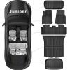 imageWeize Floor Mats for Tesla Model Y Juniper 2026 2025 All Weather NonSlip Floor Liners Cargo Liners and Cargo Trunk Mats Accessories Set of 6 Mats ONLY for Tesla Model Y Juniper 5Seats