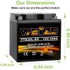 imageWeize YTX30LBS Battery Replacement Yuasa YIX30L Motorcycle Battery  Factory Sealed  Maintenance Free  High Performance ETX30L BS For Harley Davidson Polaris SportsmanYTX30L