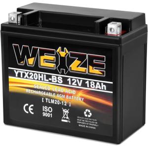 imageWeize YTX30LBS Battery Replacement Yuasa YIX30L Motorcycle Battery  Factory Sealed  Maintenance Free  High Performance ETX30L BS For Harley Davidson Polaris SportsmanYTX20HL