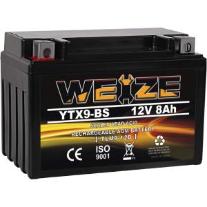 imageWeize YTX30LBS Battery Replacement Yuasa YIX30L Motorcycle Battery  Factory Sealed  Maintenance Free  High Performance ETX30L BS For Harley Davidson Polaris SportsmanYTX9