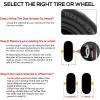 imageWEIZE Universal Fit 11x4005 Flat Free Tire and Wheel Assembly Zero Turn Lawn Mower Replacement Tires 34quot4quot45quot5quot Centered Hub 34quot or 58quot or 12quotBushings Adapter Kit included Set of 2Black