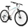 imageWEIZE Hardtail Mountain Bike 29 Inch Wheels Outdoor Cycling Bike 21Speed Trigger Shifter Aluminum Frame for Men and Women Comfort Saddle MTB Bicycle with Suspension ForkWhite