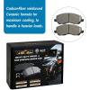 imageWEIZE Front Disc Brake Pads and Rotors Kit for Truck ampamp Tow with CarbonFiber Ceramic Brake Pads Fit for Chevy Silverado Suburban 1500 GMC Yukon Sierra Cadillac Escalade ESV EXT XTSJeep Compass Patriot 0717 Front