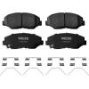 imageWEIZE Front Disc Brake Pads and Rotors Kit for Truck ampamp Tow with CarbonFiber Ceramic Brake Pads Fit for Chevy Silverado Suburban 1500 GMC Yukon Sierra Cadillac Escalade ESV EXT XTSHonda Accord 0317 Powerstop 0312 Front