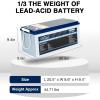 imageWEIZE 24V 100AH LiFePO4 Lithium Battery Builtin 100A Smart BMS Up to 8000 Deep Cycles Rechargeable Battery Perfect for Solar System RV Camping Marine Off Grid Applications