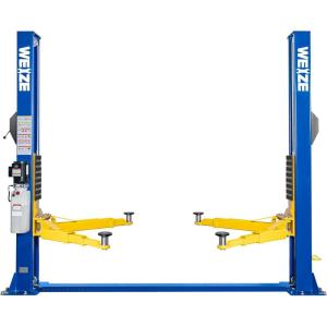 imageWEIZE 11000lbs Two Post Car Lift Auto Lifts with 220V 3HP Motor Double Safety Lock Release 2Post Car Lift Hoist Equipment for Home Garage and Shop Automotive Truck Clear Floor HoistWZ912000lbs