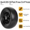 imageWEIZE 2 Pack 18X8508 18858 Golf Cart Tires with Wheel Assembly 4 Lug 4quot Center Fit Club Car Cushman EZGOBlack
