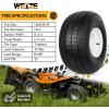imageWEIZE 2 Pack 18X8508 18858 Golf Cart Tires with Wheel Assembly 4 Lug 4quot Center Fit Club Car Cushman EZGOWhite