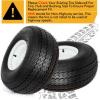 imageWEIZE 2 Pack 18X8508 18858 Golf Cart Tires with Wheel Assembly 4 Lug 4quot Center Fit Club Car Cushman EZGOWhite