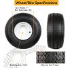 imageWEIZE 2 Pack 18X8508 18858 Golf Cart Tires with Wheel Assembly 4 Lug 4quot Center Fit Club Car Cushman EZGOWhite