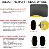 imageWEIZE 2 Pack 18X8508 18858 Golf Cart Tires with Wheel Assembly 4 Lug 4quot Center Fit Club Car Cushman EZGOYellow