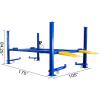 imageWeize 8500 lbs 4 Post Car Lift with Casters Kits Four Post Parking Lift 4Post Portable Storage Service Home Parking Lift8500lbs